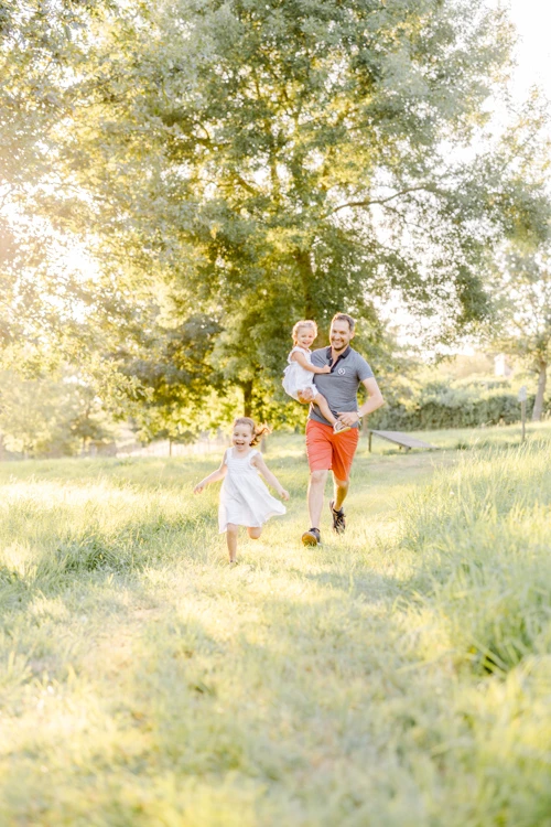 vert bonheur prairie enfant marron